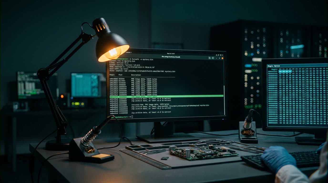 Бинарные файлы CTF: strings, hexdump, binwalk и file — находим скрытое без реверса