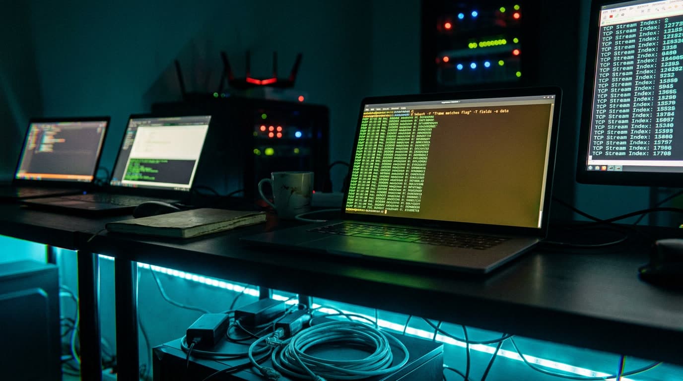 Анализ PCAP с tshark: CLI-автоматизация для CTF