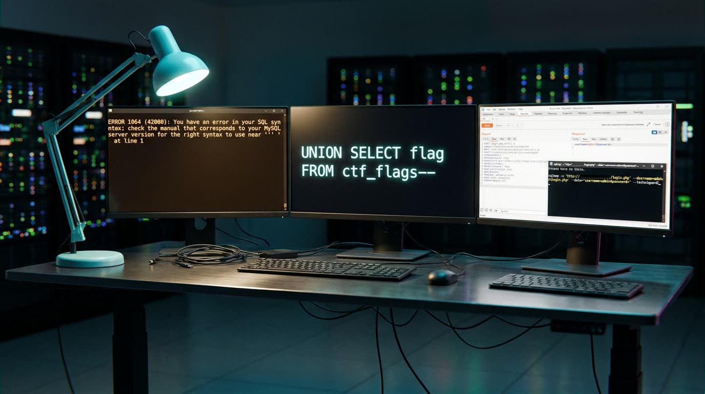 SQL-инъекции CTF: от ошибки базы данных до извлечения флага