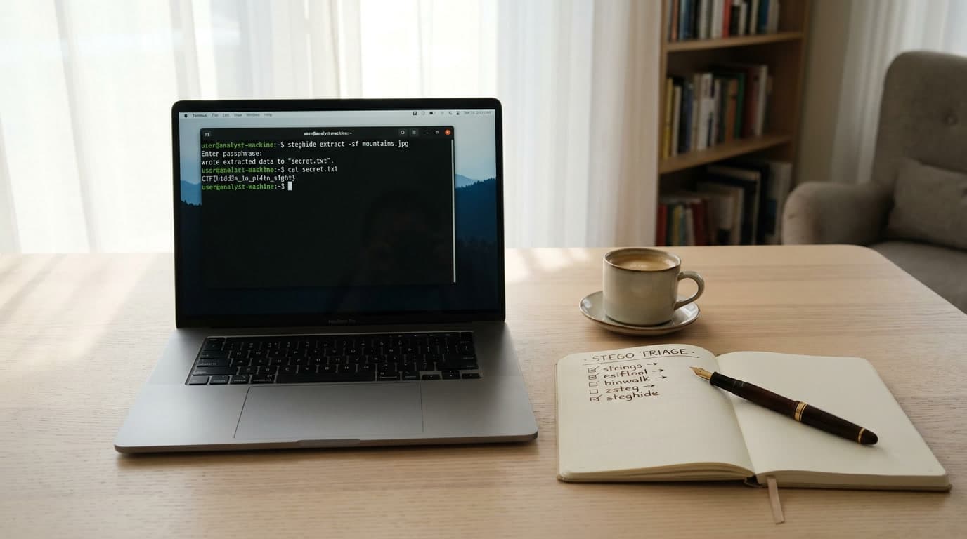 Стеганография в CTF: находим скрытые данные в изображениях и аудио с помощью steghide, zsteg и binwalk