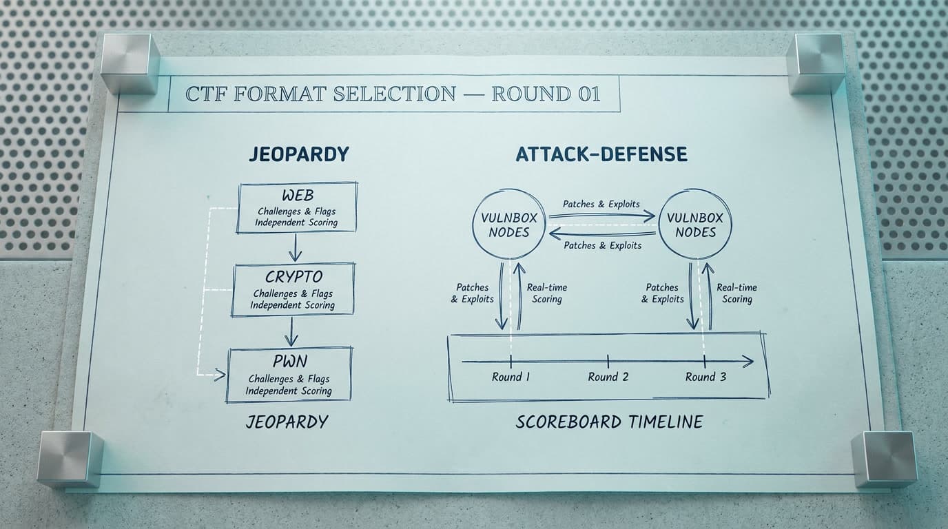 Форматы CTF соревнований: Jeopardy vs Attack-Defense
