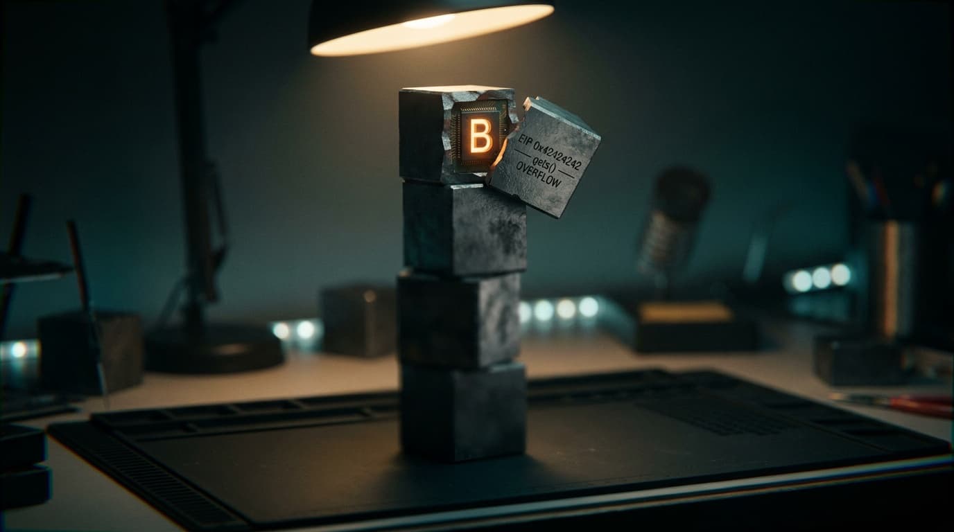Buffer Overflow с нуля: находим переполнение буфера и перезаписываем EIP на учебном бинарнике в GDB