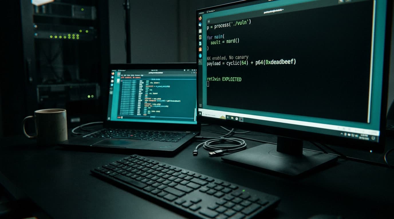 Pwntools для начинающих: первый эксплойт CTF