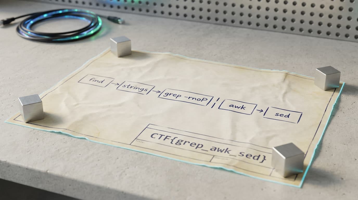Bash для CTF: grep, awk, sed и пайплайны для быстрого поиска флагов